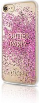 Guess Glitter Party Case - roze - voor iPhone 7/8