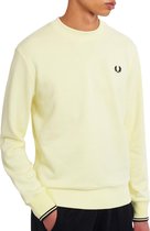 Fred Perry Crew Neck  Trui - Mannen - licht geel/zwart