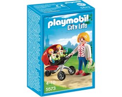 foto van PLAYMOBIL City Life Tweeling kinderwagen - 5573