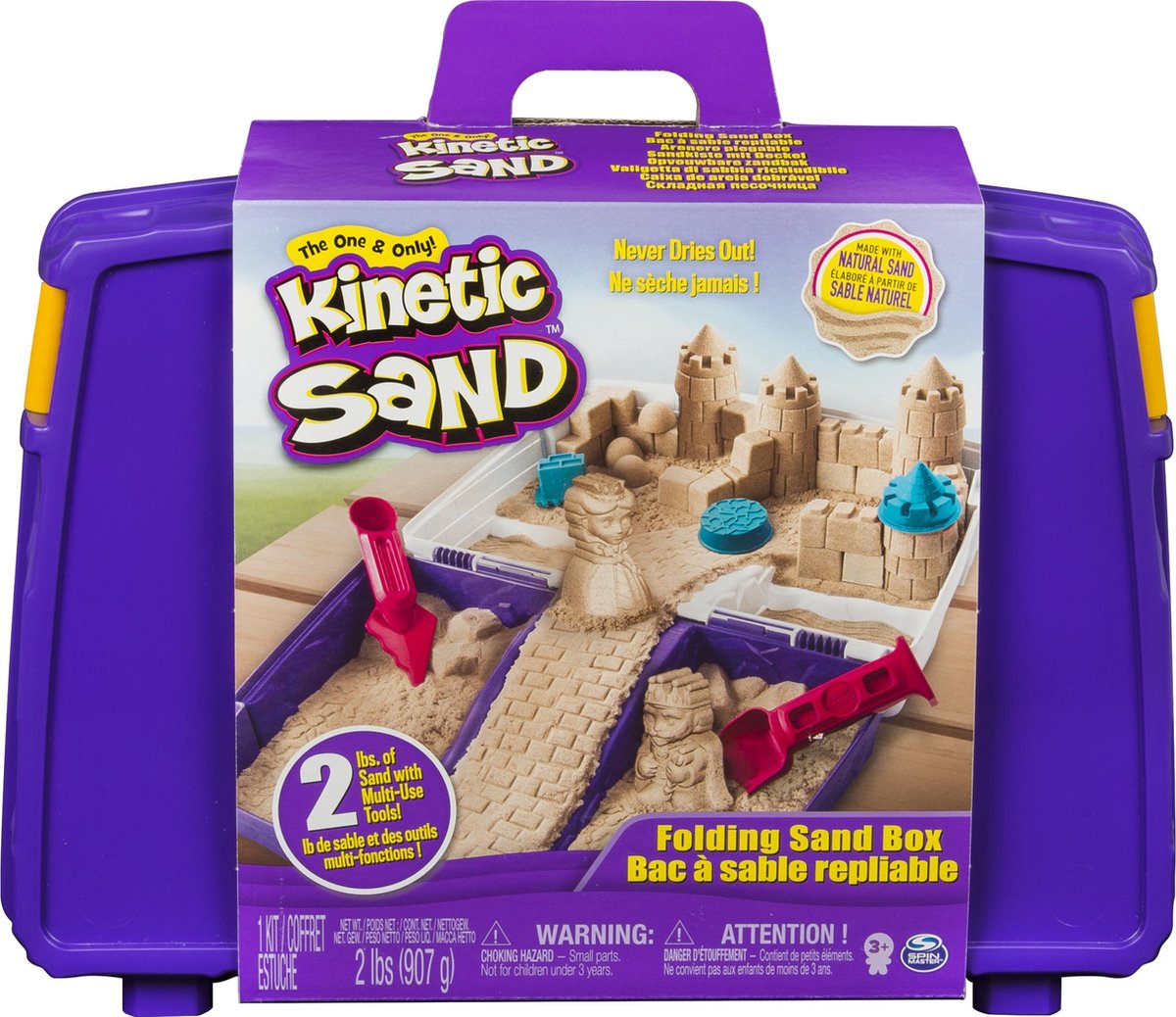 Kinetic Sand - Speelzand - Zandkastelen Zandbak - Bruin- 907g - Sensorisch Speelgoed