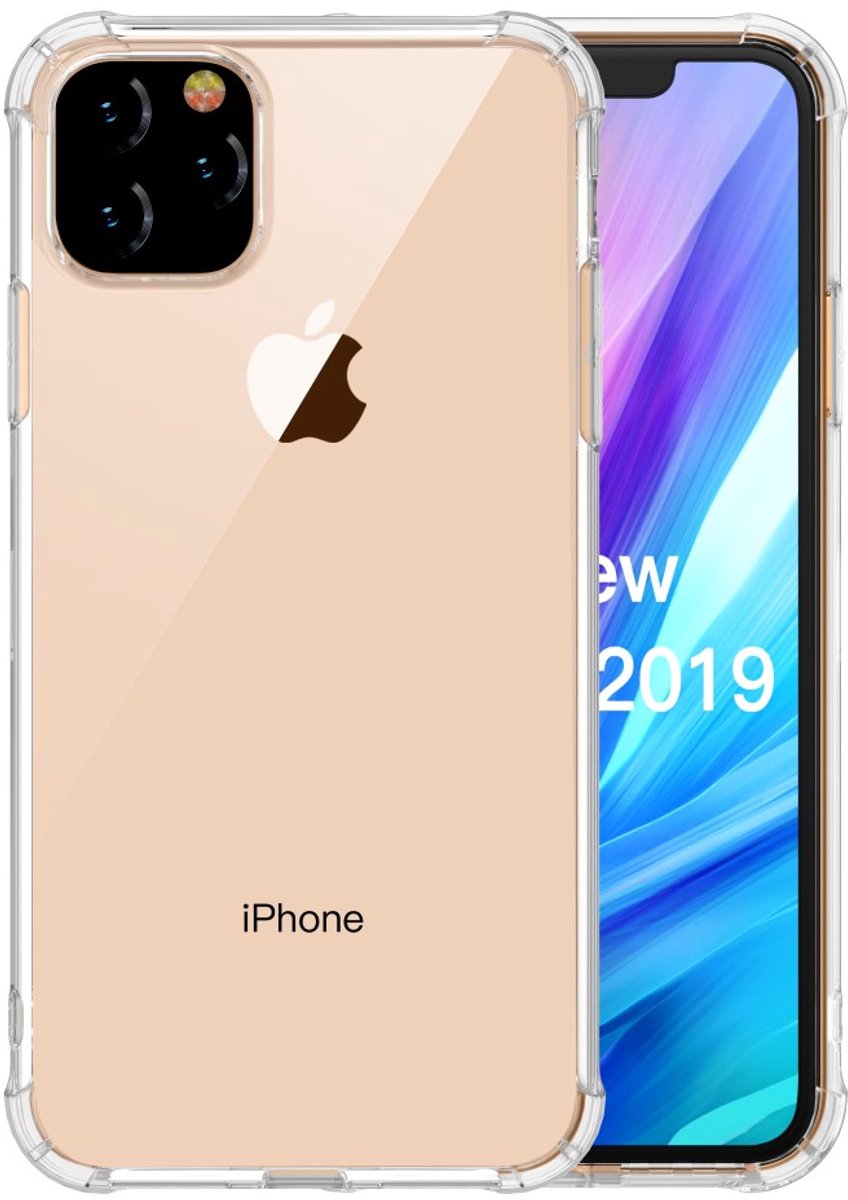 Back Cover voor Apple iPhone 11 Pro Max TPU Hoesje Anti-shock Transparant