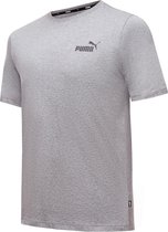 PUMA ESS Small Logo Tee Heren T-shirt - Grijs - Maat M