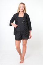 Pyjamaset ASoL Bella / zwart / maat L / / top&short&kimono /pure katoen