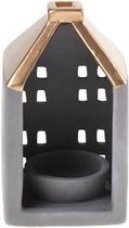 Theelichthouder Glas - Waxinelichthouder - Mat Koper Huis Aardewerk - ø7,8cm