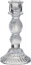 J-Line Kandelaar Bol Glas Transparant Small Set van 4 stuks