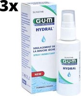 GUM Hydral Droge Mond Spray - 3 x 50 ml - Voordeelverpakking