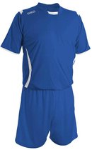 Voetbaltenue volwassenen (Voetbalshirt Levante KM inclusief voetbalbroek en voetbalkousen.) in de kleur royal - wit. Maat: L