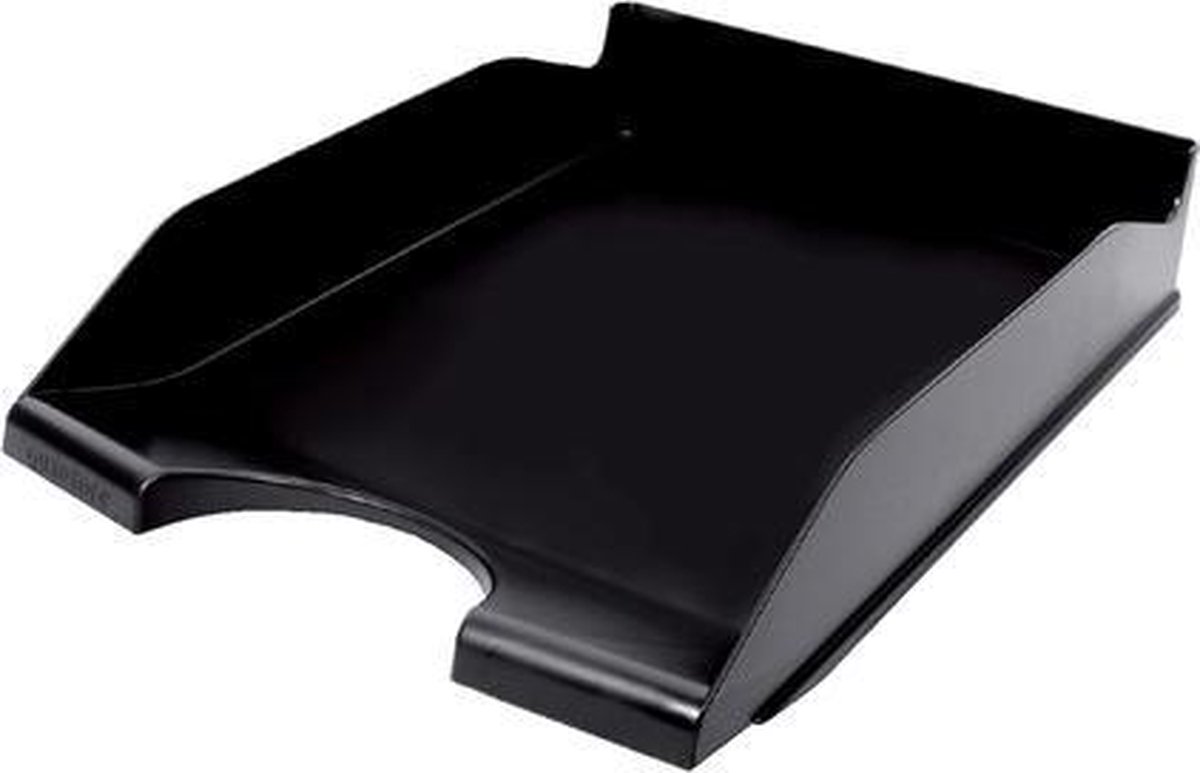6 x Brievenbak Quantore - A4 - zwart - 100% gerecycled - voordeelset