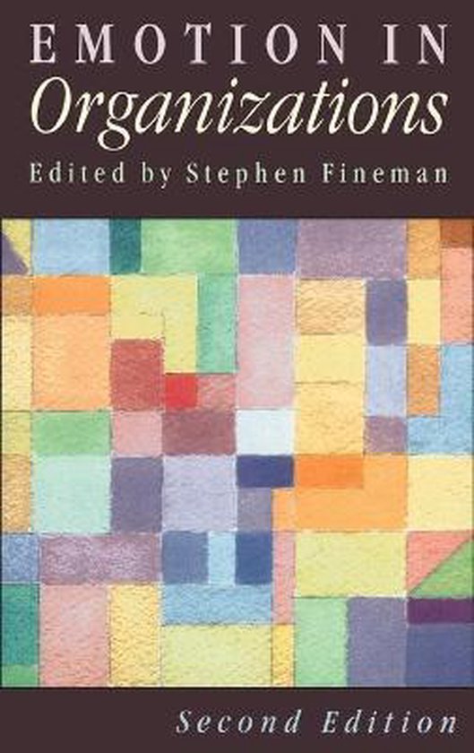 Emotion In Organizations - cover