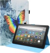 Voor Amazon Fire HD 10 2021 Animal Pattern Horizontal Flip Leather Case met Houder & Kaartsleuven & Fotolijst & Slaap / Wake-up Functie (Kleur Vlinder)