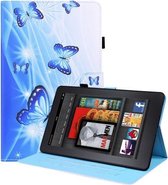 Voor Amazon Kindle Paperwhite 4/3/2/1 Animal Pattern Horizontal Flip Leather Case met Houder & Kaartsleuven & Fotolijst & Slaap / Wake-up Functie (Blauwe Vlinder)