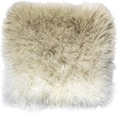 Sierkussen - Ombre Schaap Krulhaar Wit/beige - Multicolor - 40 Cm X 40 Cm