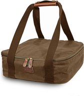 Picknicktas - Hippe Koeltas - Koelbox -  Stonewashed Canvas - Primecuts - Arguin - Tabac Bruin