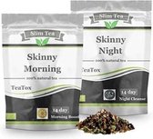 Slim Teatox - 14 dagen afslank en detox kuur - optimaal gewichtsverlies - Natuurlijke thee / 2 soorten thee - ochtend afslank en avond detox thee