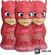 Pj Mask Owlette Shampoo & Douchegel - Voordeelverpakking 3 Stuks