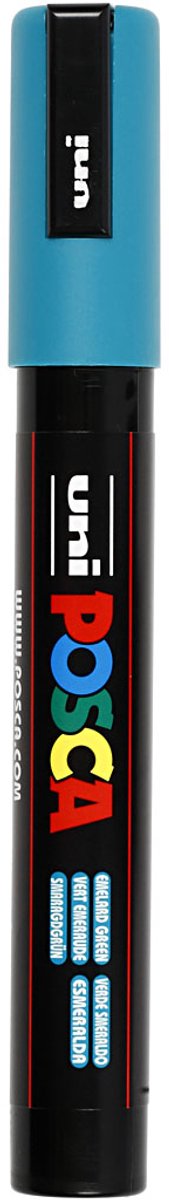 Posca Marker, afm PC-5M, lijndikte 2,5 mm, medium, emerald green, 1 stuk