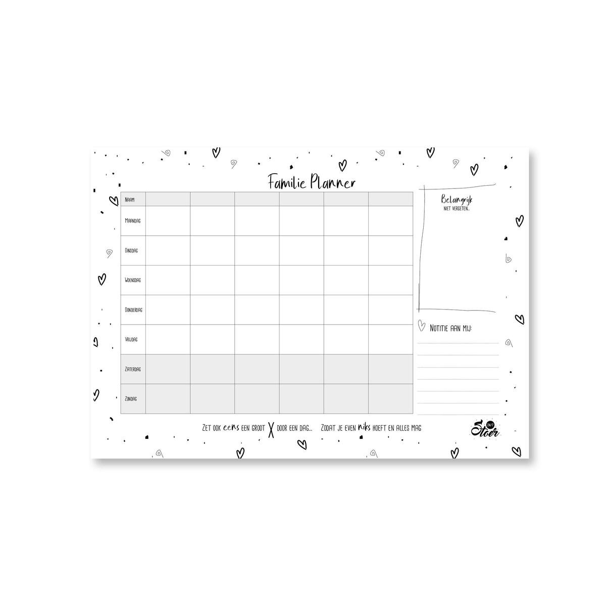 24/7 Stoer Familieplanner - A4