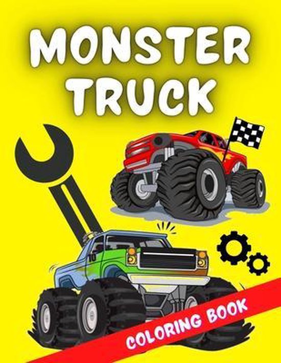 Monster Truck Coloring Book - cover