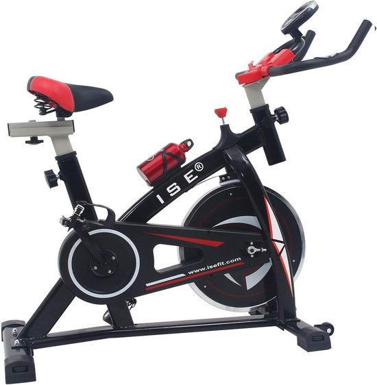 ISE magnetische spinning fiets, indoor hometrainer + gewatteerde... | bol.com