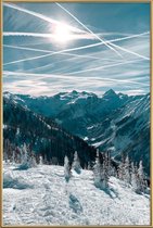 JUNIQE - Poster met kunststof lijst Austrian Alps in Winter -30x45