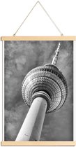 JUNIQE - Posterhanger Berlin Fernsehturm -20x30 /Grijs & Wit