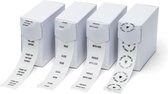 Rillprint cadeaulabels 76618 - cadeaustickers - Transparant - sluitstickers - 250 stuks per rol - permanent sluitzegel - 4 rollen
