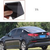 Blindeerfolie Voor Auto - Window Tint Folie 25% - Zonwerend - Autoruit - Raamfolie - Zonnescherm - Zwart - 50x300 CM