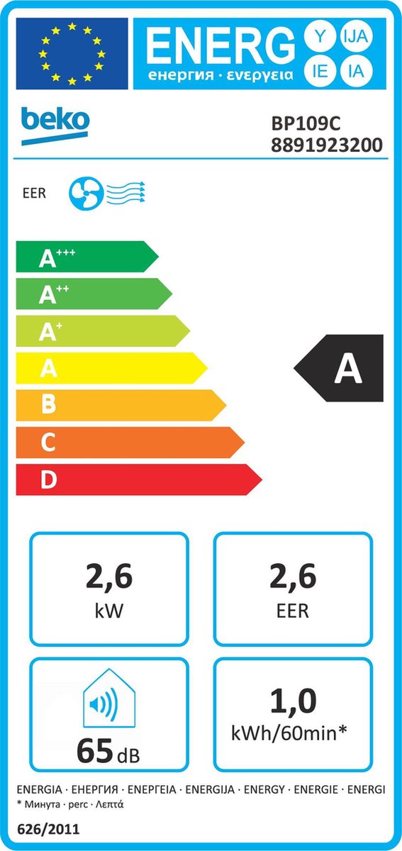 Afbeelding 2 van Beko BP109C - Airco