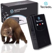 Tecredo Marterverjager - Ongedierte verjager op Batterij/Autoaccu/Stopcontact - Marterverjager Buiten/Auto - Muizenverjager