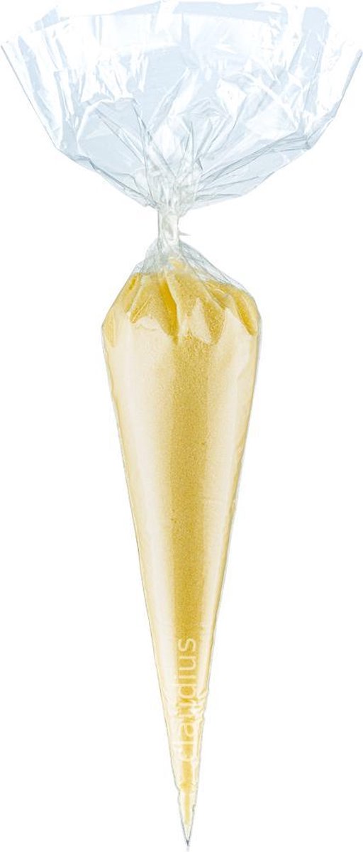 Goedkoopste Scrubzout Vanille - 300 gram in puntzak transparant - set van 6 stuks - Hydraterende Lichaamsscrub