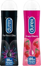 Durex Glijmiddel Crazy Cherry & Perfect Gliss Anaal Pakket