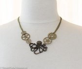 Steampunk octopus ketting voor heren en dames