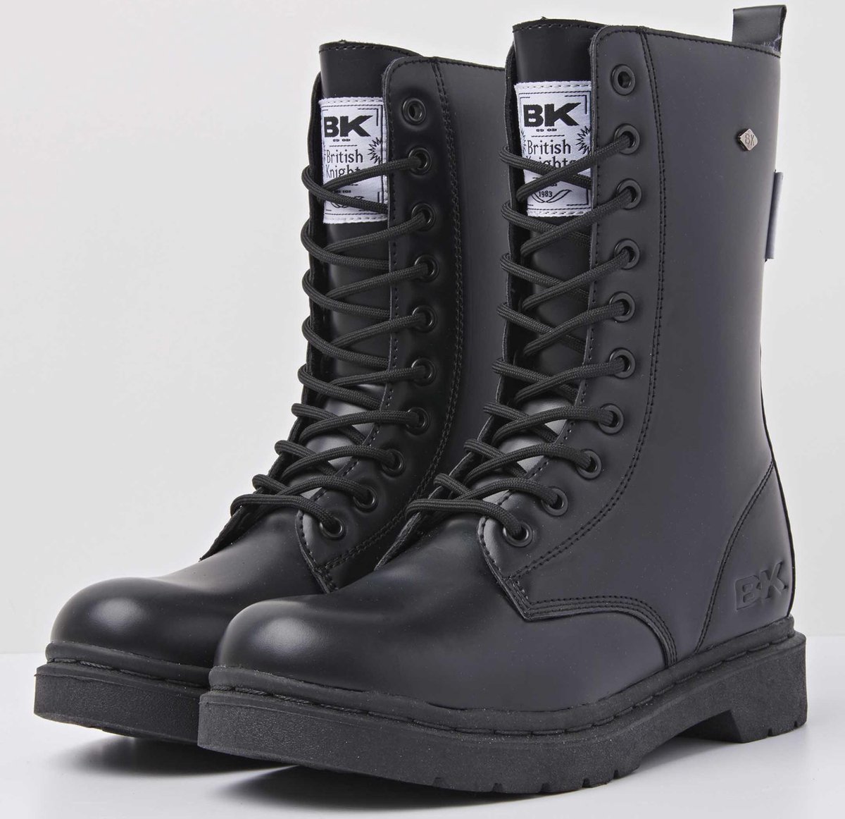 British Knights BLAKE HIGH Dames veter boot - Zwart - maat 39 | bol.com