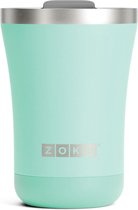 Thermosbeker RVS, 350 ml, Turquoise, 3-in-1 - Zoku