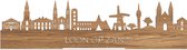 Standing Skyline Loon op Zand Eikenhout - 60 cm - Woondecoratie design - Decoratie om neer te zetten - WoodWideCities