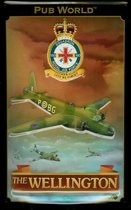 Wandbord Speciaal - Pubworld - The Wellington Squadron Royal Air Force - voor de echte vliegtuig fan