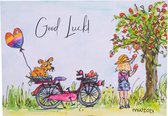 Kaart - Postcard - Zomaar - Good Luck - LGBT+ - Gay - Regenboog - Succes - Monique Wijnschenk