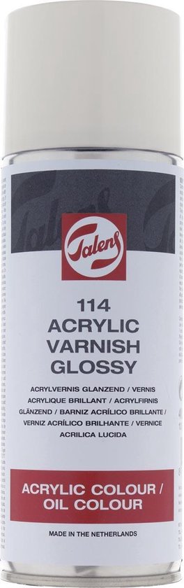 Foto: Acrylvernis glanzend 114 spuitbus 400 ml