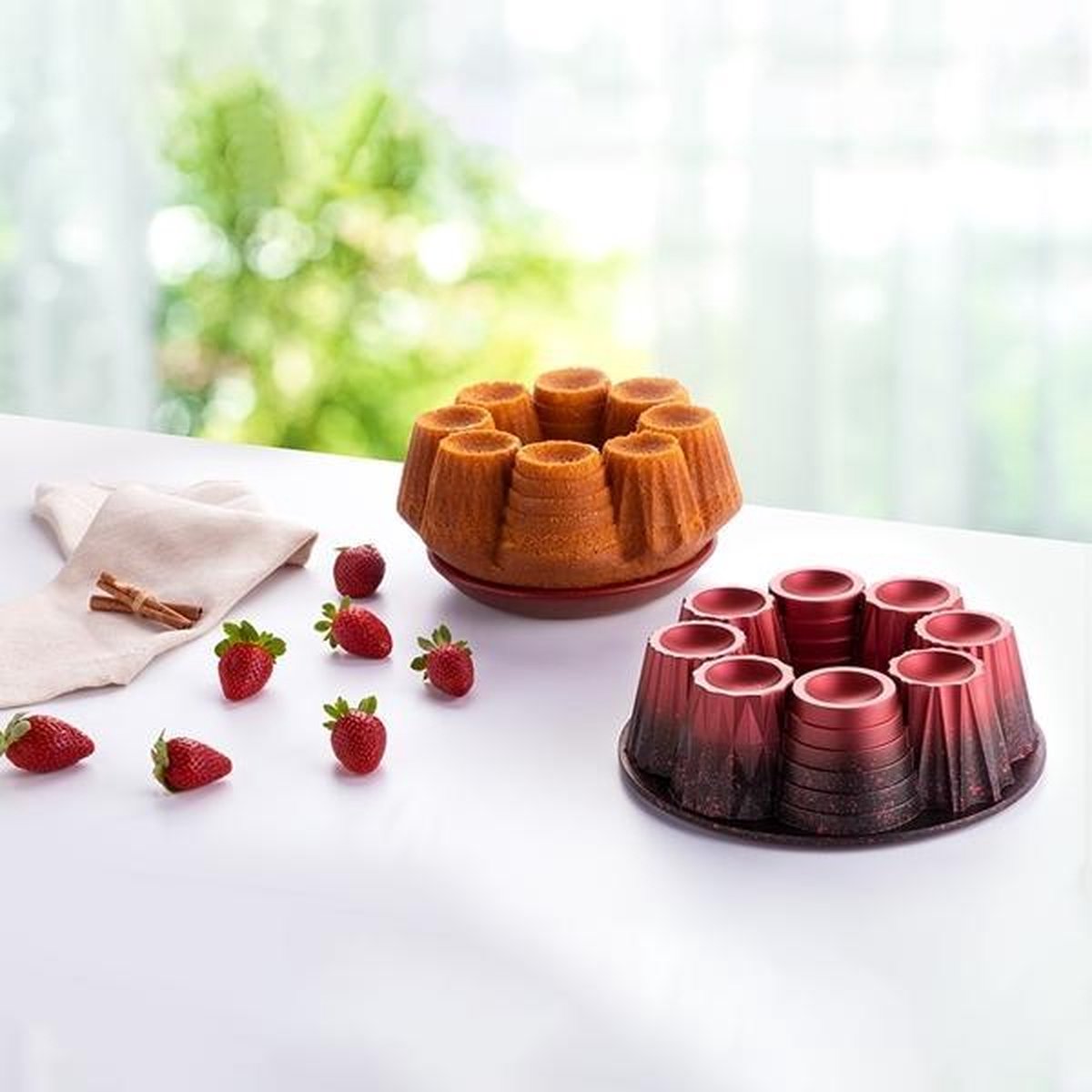Nehir Frezya - Graniet Bakvorm - 26 cm - Bordeaux