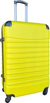 Travelerz reiskoffer met wielen 95 liter - lichtgewicht - cijferslot - geel