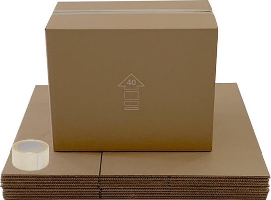 Verhuisdozen Professioneel 20 Stuks Extra Sterk Dubbel Golfkarton 54 Liter 45x32x38cm Professionele Verhuisdoos Stevig En Duurzaam Voor Verhuizingen Opslag Tape Bijgeleverd 2701527643