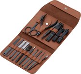 UBetter Luxe Manicure Set – Pedicure Set -  16-Delig - Nagelset – Nagelvijl - RVS - Nagelverzorging Kit - Opbergetui - Reisset - Nageltang