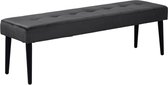 Glasgow bankje 140 cm donkergrijs velvet