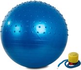 Fitness bal - Yoga bal - Pilates bal - Gymbal - Zitbal - Zwangerschapsbal 65 cm plus pomp BLAUW