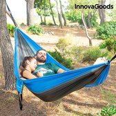 Luxury Living - Hangmat 2 persoons | Hangmatten | Tweepersoons Premium Hangmat | Blauw | Parachutestof |