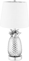 Navaris ananaslamp - Ananas tafellamp - Dimbaar met touch-functie - Pineapple lamp - 40 cm hoog - Zilver & Wit