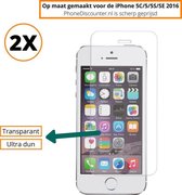 Fooniq Screenprotector Transparant 2x - Geschikt Voor Apple iPhone 5C