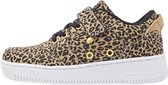 JUNE 2.0 Meisjes sneakers laag - Luipaard - maat 33