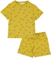 Trixie Pyjama Sunny Spots Kort Junior Katoen Okergeel Maat 116