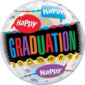 Bubbles ballon - Happy Graduation 56 cm